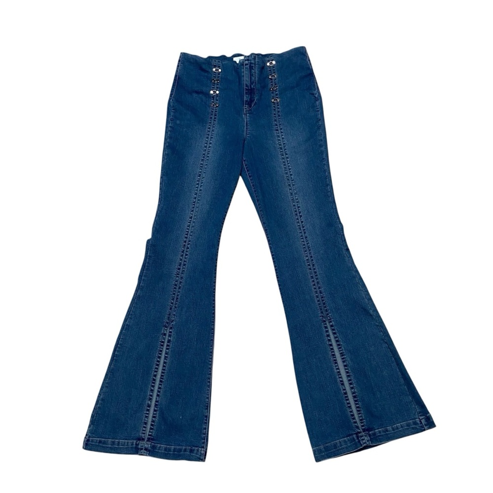 Skinnygirl Jeans Flare-Leg Maty Sailor Women’s 10 High Rise Jeans Blue